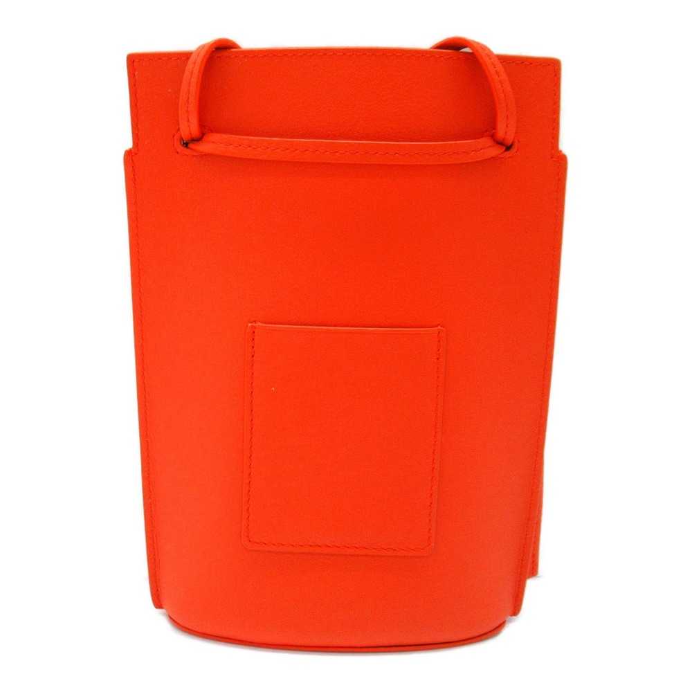Loewe Shoulder Leather Bag Pocket Orange Calcifer Dice